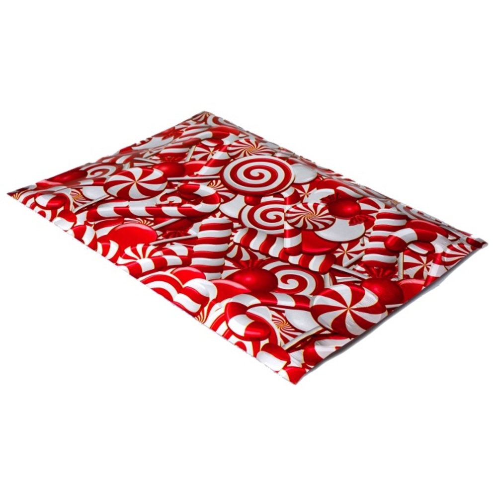Candy Cane Poly Mailers 10x13 Pack of 25 - Picture 4 of 6